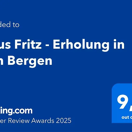 Apartment Haus Fritz - Erholung In Den Bergen